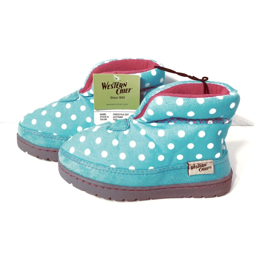 **SOLD** Western Chief Toddler Polka Dot Slipper Boots